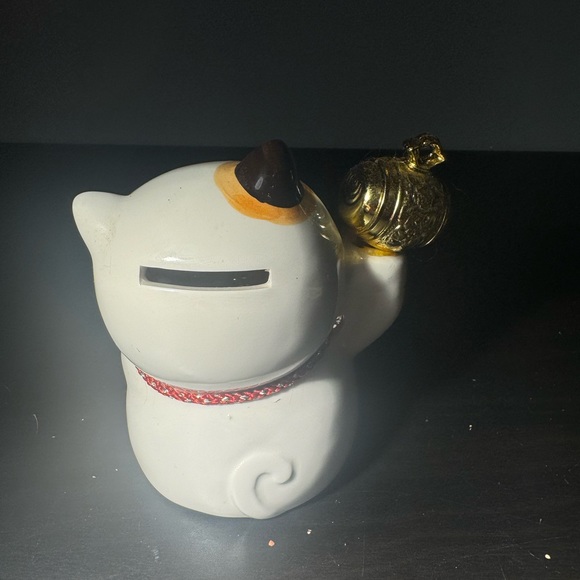 Coin bank Maneki neko Japanese Lucky cat Uchide no Koduchi Mino yaki Japan - Picture 5 of 8